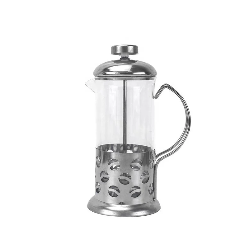 French Press Coffee Tea Pot Glass&Stainless Steel Coffee Jug Percolators