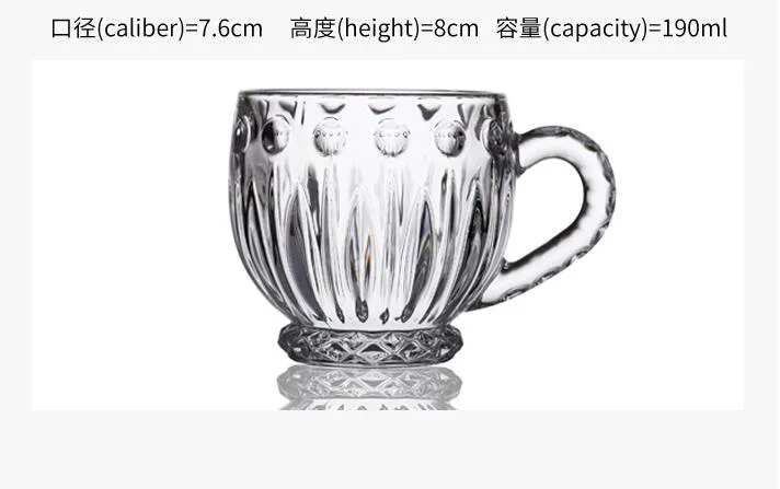 High Quality Borosilicate Glass Christmas Coffee Mug Espresso Glass Cup for Milk and Tea