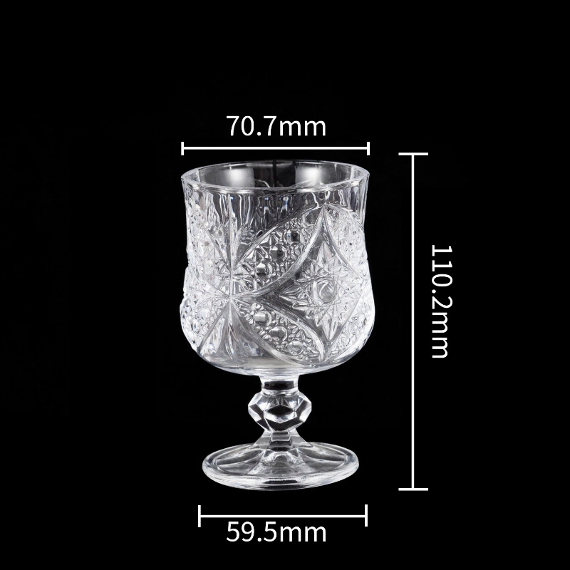 Wholesale Supplies Wine Glass Liquor Cocktail Tumbler Clear Glass Mug Goblet Fruit Juice Milk Tea Beverage Glass Cup